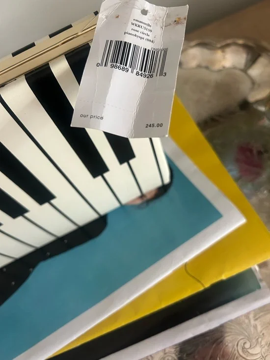 kate spade Black and White Piano Key Clutch - Picture 12 of 12